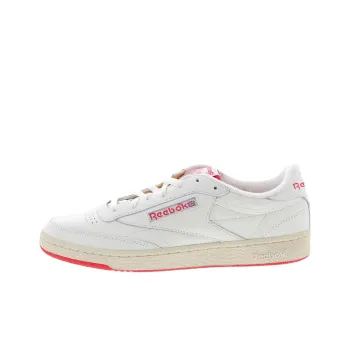 Reebok CLUB C 85 Anti Slip Wear Resistant Low Top Skateboard Shoes Unisex White