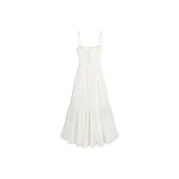 HUINIAN Slip Dresses Women's White