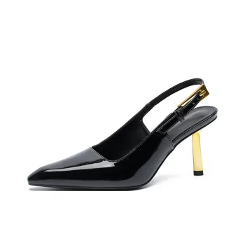 Lan Miao Slim Heel High Heels Women's Black