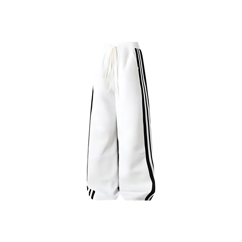 HANDAIWEI Casual Pants Unisex Black/White-2