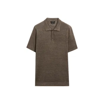 Massimo Dutti Polo Shirts Men Brown