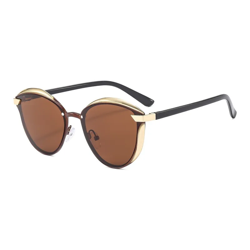 SOMAN Metal Cat Eye Sunglasses Unisex-0