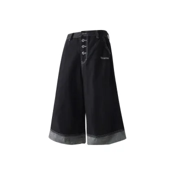 TBSM Denim Shorts Unisex Black