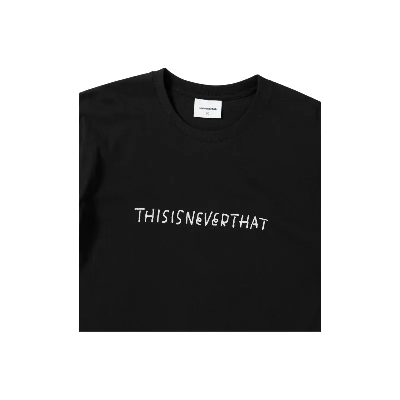 Thisisneverthat Long Field Collaboration T Shirts Unisex Black-2