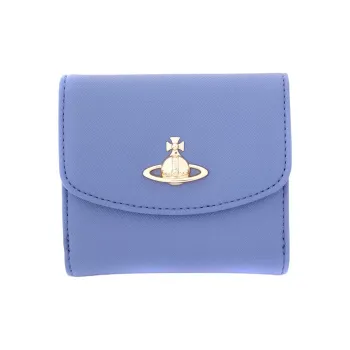 Vivienne Westwood Synthetic Leather Wallet Trumpets Women's Blue