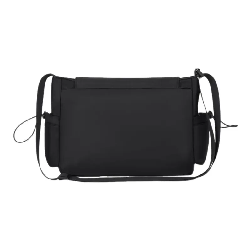 361° Fabric Messenger Bag, Shoulder Bag, Crossbody Bag Unisex Black-1