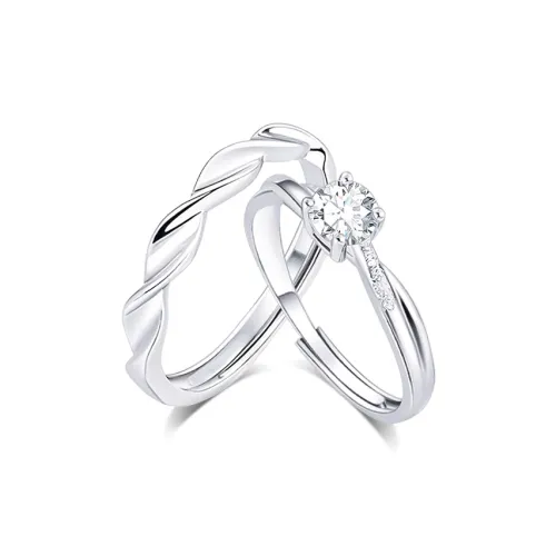 KUMET Sterling Silver Rings Unisex