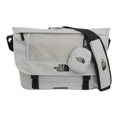 THE NORTH FACE Polyester Messenger Bag, Crossbody Bag Men's White Sand