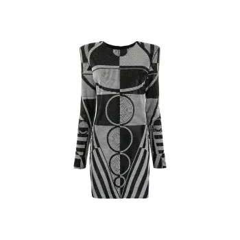 BALMAIN Rhinestone embellished Short Dress