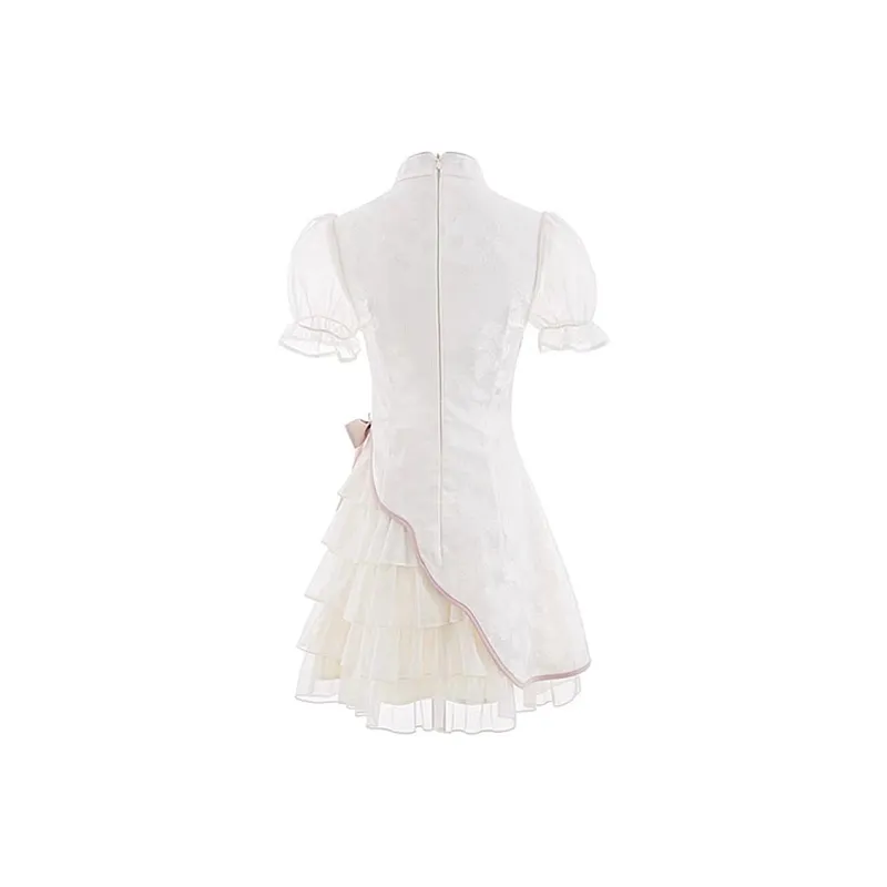 Mu Xiao Xin Short Sleeved Dress Women's-1
