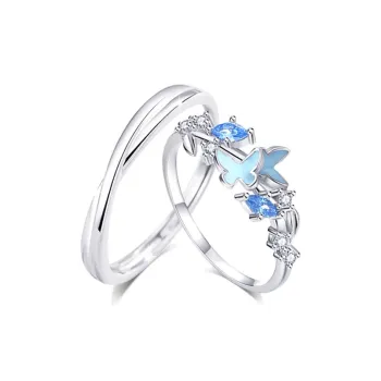 KUMET Sterling Silver Rings Unisex