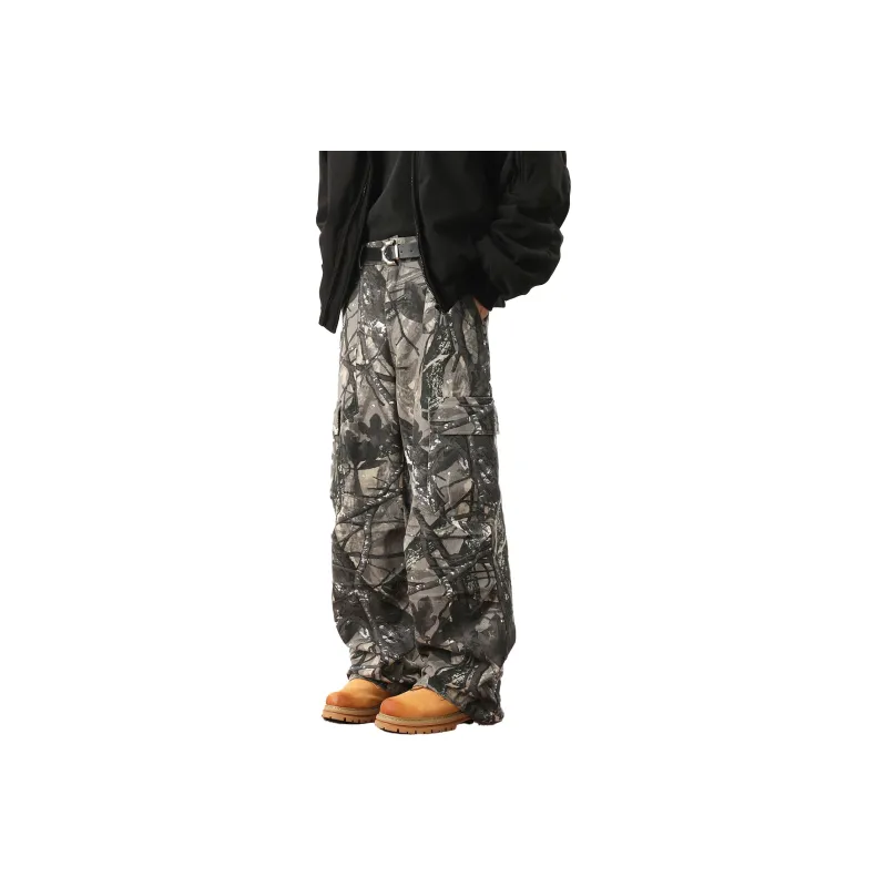 FOREVER 21 Jeans Unisex Fallen Leaves Gray-1