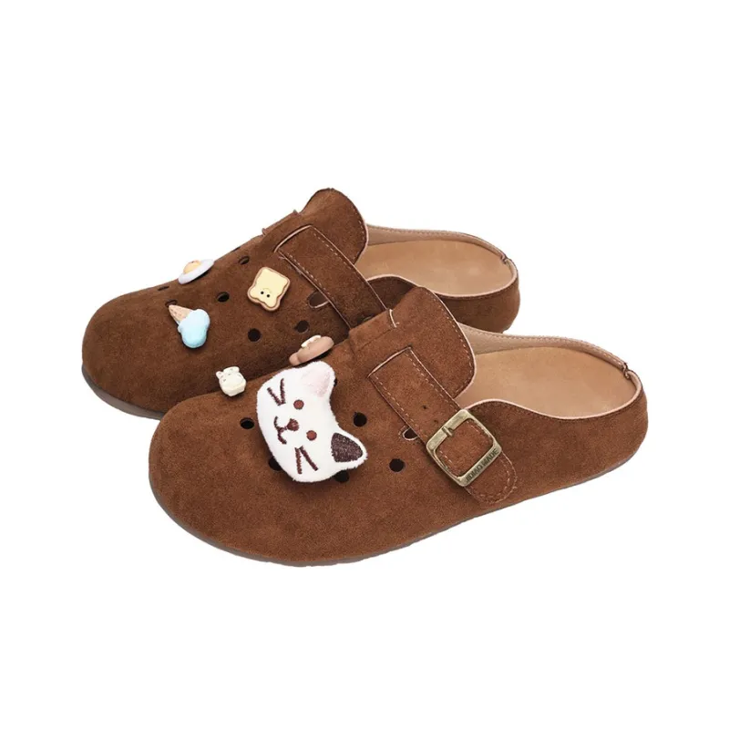 XMISTUO Quiet Abrasion Resistant Slip Resistant Closed Toe Slippers Women's-9