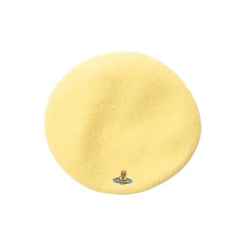 Vivienne Westwood Wool Berets Unisex Yellow