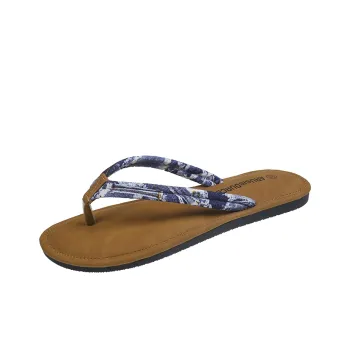 AJPAP Rubber Sole Embroidery Odor Resistant, Slip Resistant, Quick Dry Flip Flops Women's