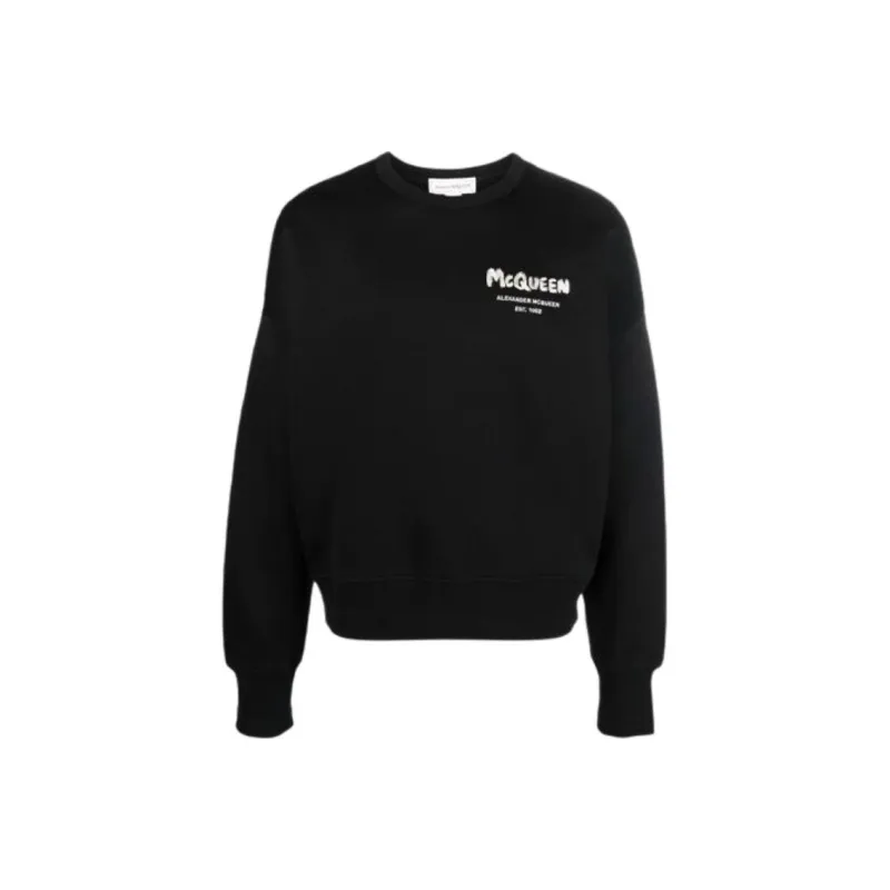 Alexander McQueen Grafitti Logo Printed Sweatshirt-0