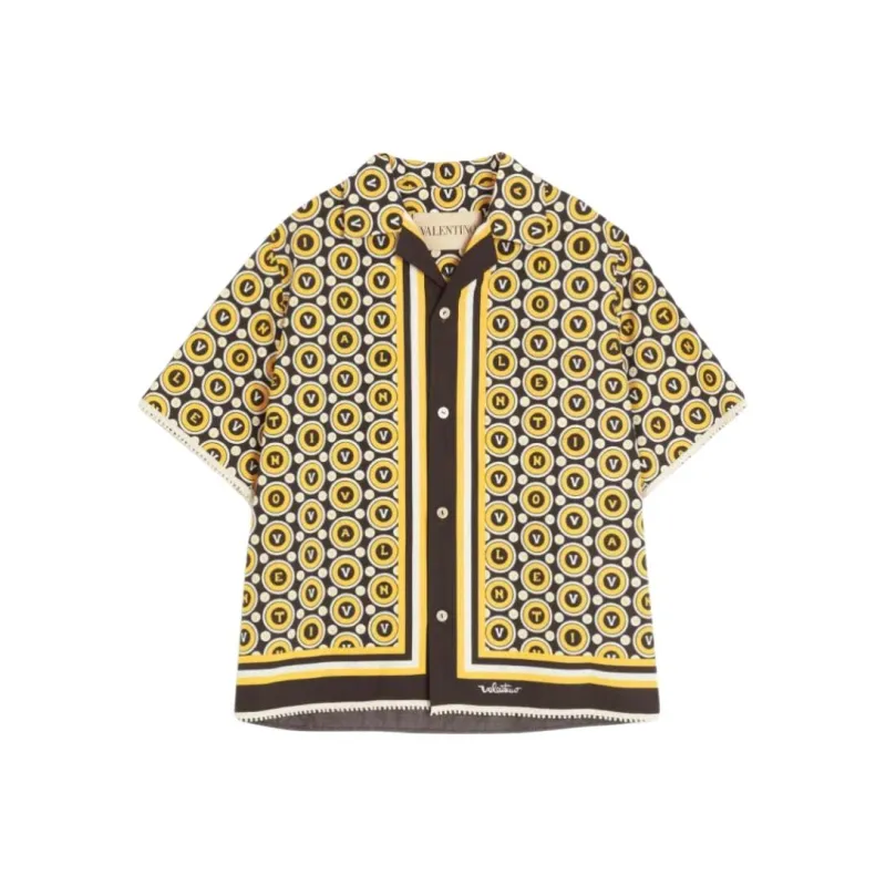 Valentino Shirts Men Yellow-0