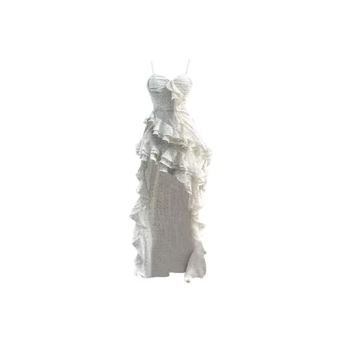 DOKZB Slip Dresses Women's Light Apricot