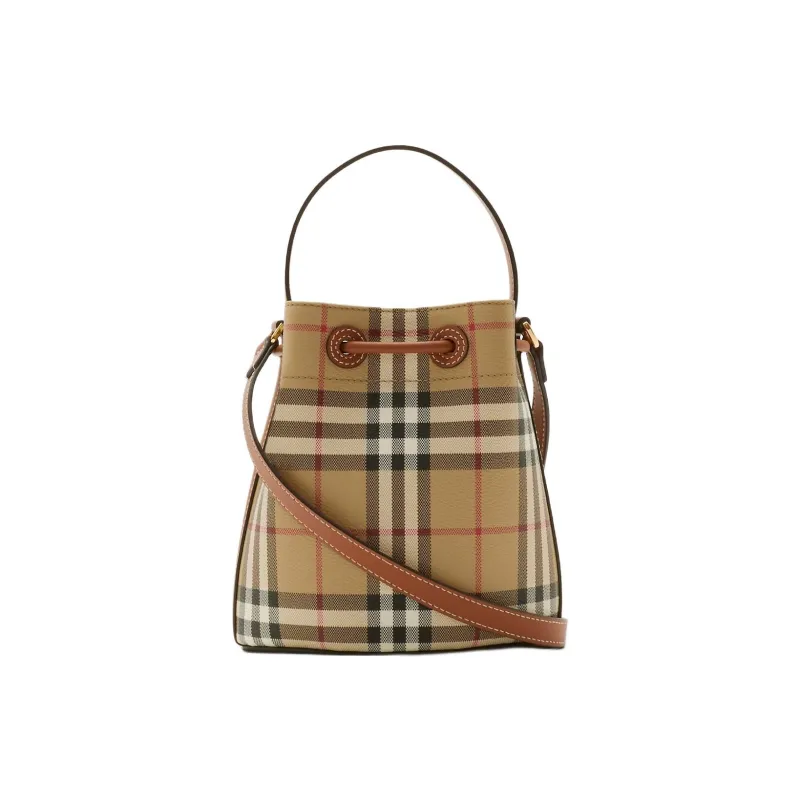 Burberry Polyurethane Bucket Bag Handbag Mini Women's Multicolor-2