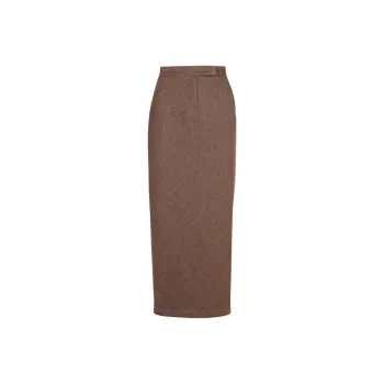 MaxMara Pianosa Button Detailed Back Slit Skirt