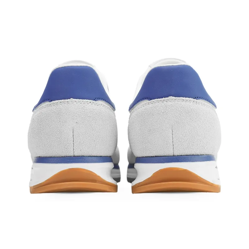 GLO BULL Slip Resistant, Abrasion Resistant, Breathable Low Top Casual Shoes Men's White Royal Blue-4