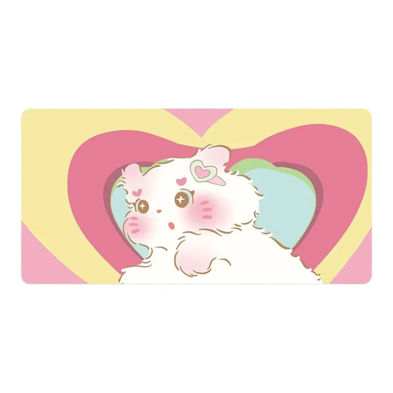 DANYIN V SION Line Kitten Extra Large Women's Office Study Gaming Computer Keyboard Leather Desk Mats Mouse Pads-11