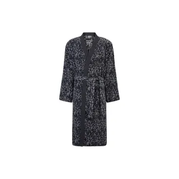 HUGO BOSS Sleep Robe Men's Dark Gray