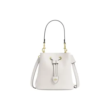 COACH Rowan Leather Handbag Trumpets Women's White