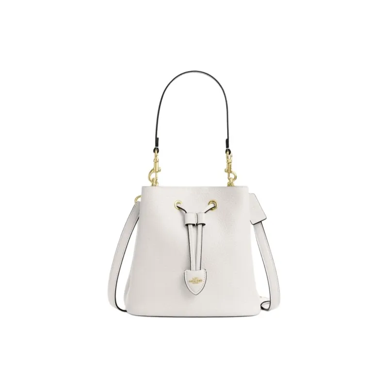 COACH Rowan Leather Handbag Trumpets Women's White-0