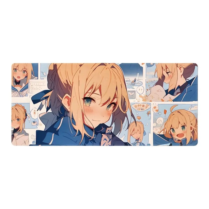 DANYIN Fate Extra Large Saber Anime Table Mats For Esports Gaming Computer Keyboard Mouse Pad Home Use Mouse Pads-21