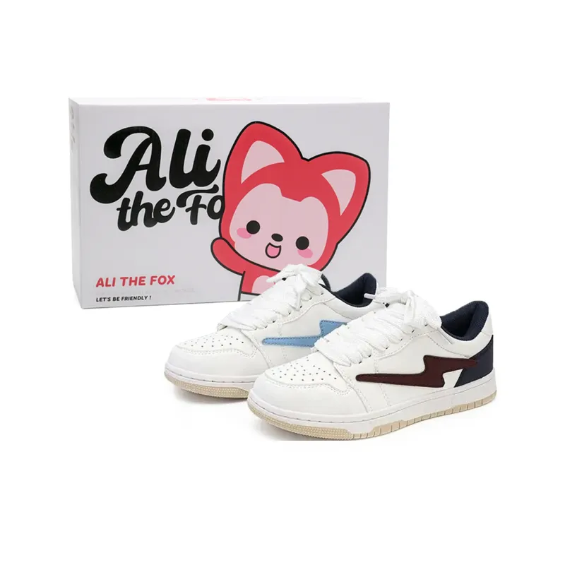 ALI THE FOX Slip Resistant, Abrasion Resistant, Balance, Lightweight, Breathable Low Top Skateboard Shoes Unisex-20