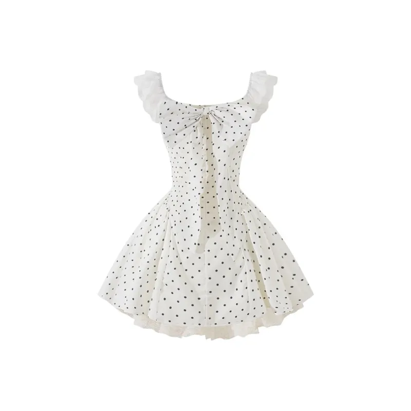 DOKZB Slip Dresses Women's White-1