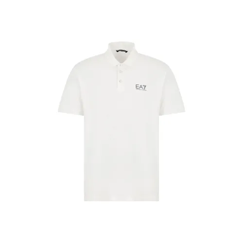 EMPORIO ARMANI EA7 Polo Shirt Men's Starlight White
