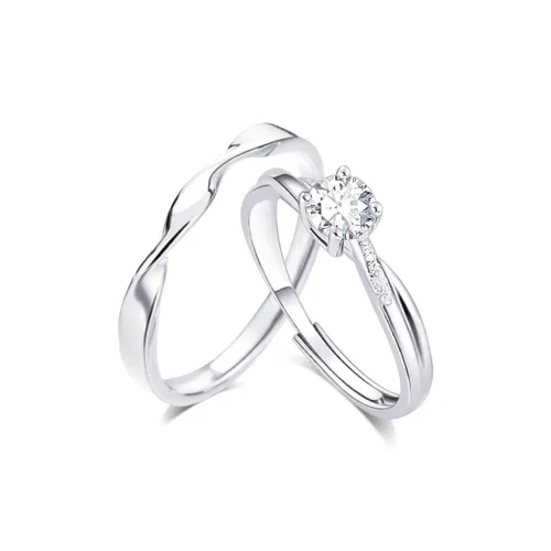 KUMET Sterling Silver Rings Unisex