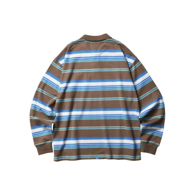 Liberaiders MULTI STRIPE L/S POLO SHIRT Polo Shirt Unisex-1
