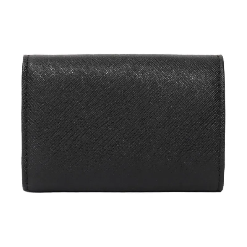 Vivienne Westwood Saffiano Cow Leather Wallet Women's Black-1