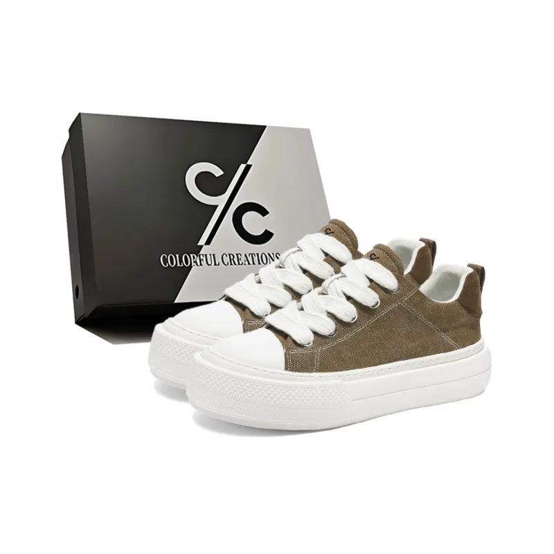 Colorful Creations Slip Resistant, Abrasion Resistant, Breathable, Height Increasing Low Top Canvas Shoes Men's Box-5