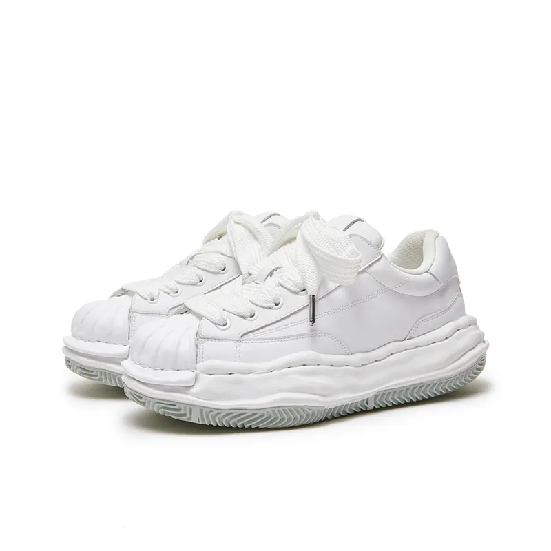 MASONONCE Low Top Skateboard Shoes Unisex White-2