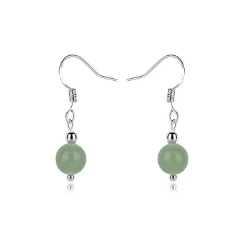 I&YOU Alloy Jade Earrings Women's