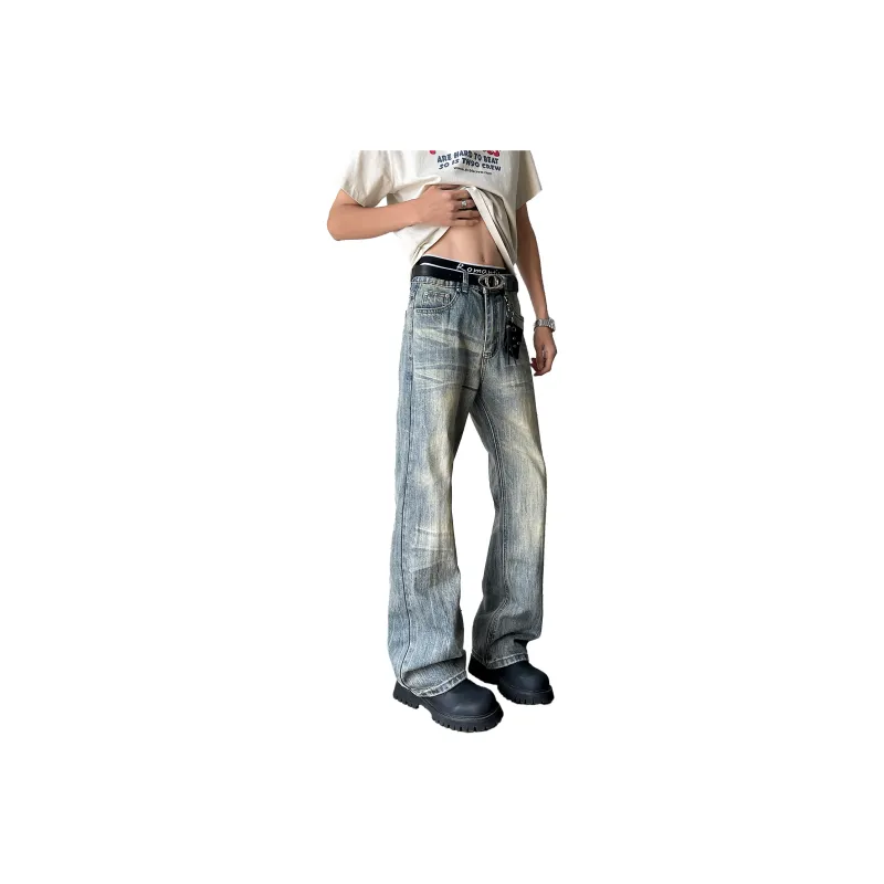 Menglaini Jeans Unisex Blue-3