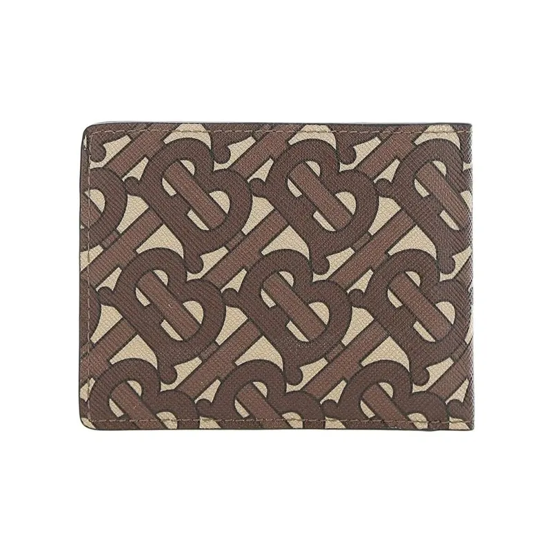 Burberry Polyurethane Wallet Men's Brown-2