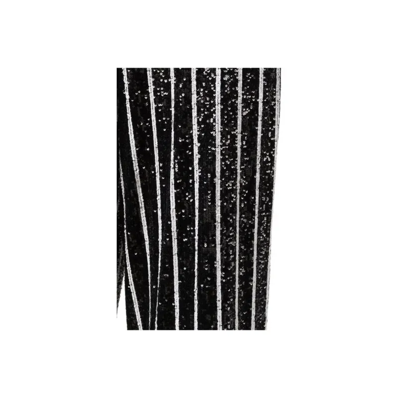 BALMAIN Sequin embellished Wide leg Trousers-5