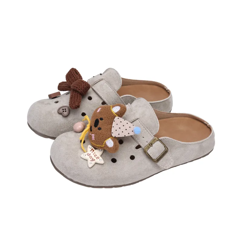 XMISTUO Quiet Abrasion Resistant Slip Resistant Closed Toe Slippers Women's-7