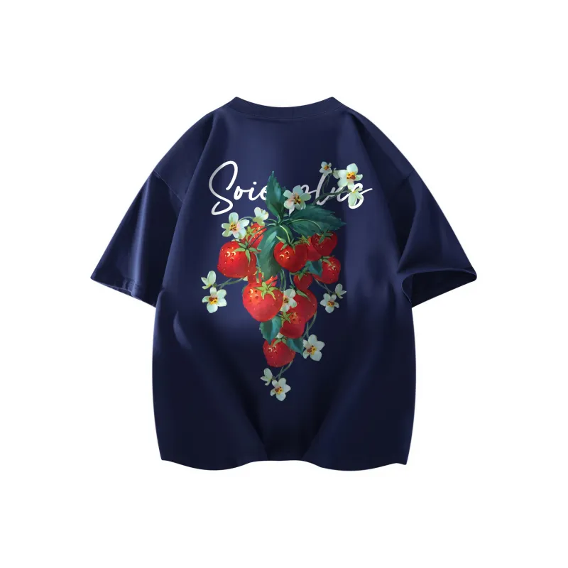 SOIE T-Shirts Unisex Navy Blue-0