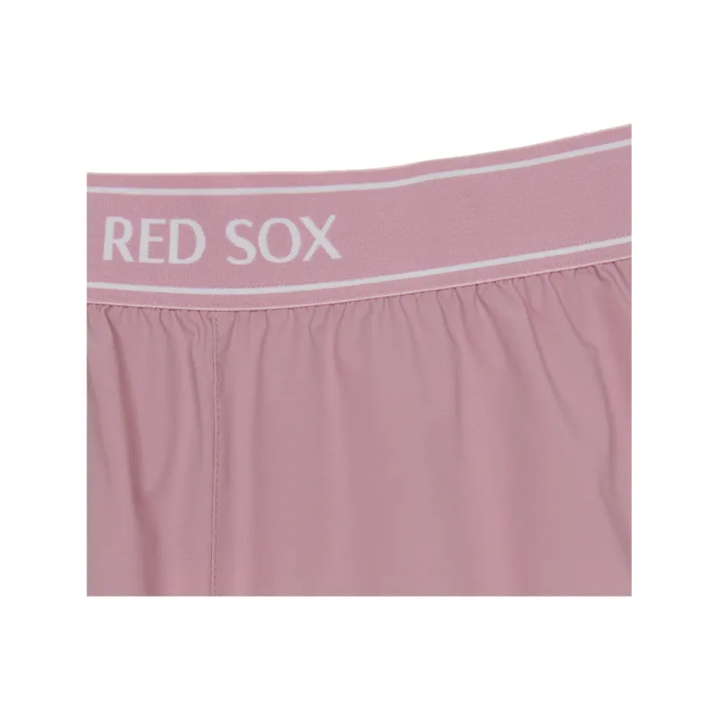 MLB Basic Boston Red Sox Casual Shorts Women's Hemp Pink-2
