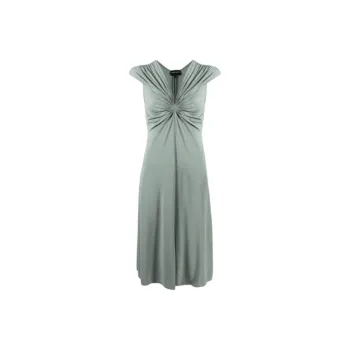 GIORGIO ARMANI Sleeveless Dresses Women's Gray Green