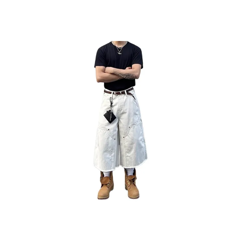 CORNILOT Casual Shorts Unisex White-0