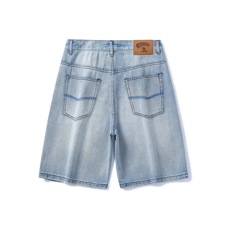 SANTASTIC Denim Shorts Men Blue-1