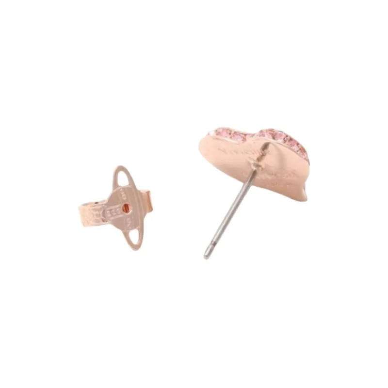 Vivienne Westwood Brass Stud Earrings Women's Pink-1