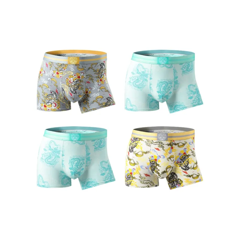 PLANDOO Underpants Men's 4 Pack-12